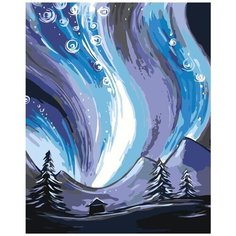 Картина по номерам Полярное сияние 40х50 см АртТойс