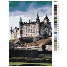 Картина по номерам X-449 "Готический замок" 60x90 Brushes Paints