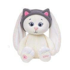 Мягкая игрушка KULT of toys Зайка Мия в повязке, 25 см, белый