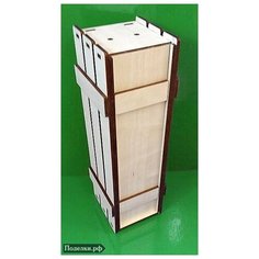 Коробка для вина 0007235 Ящик 38x11х11см, цена за 1 шт. Россия