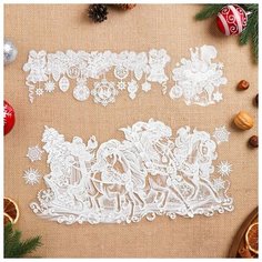 Набор наклеек оформительский "Новогодняя история" пластизоль, 49,3х33,6см Noname