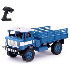 Грузовик радиоуправляемый «Газон», полный привод 4WD, работает от аккумулятора, цвет синий Noname