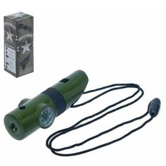 Набор героя "Разведчик", 7 в 1: свисток, компас, фонарик, термометр, зеркало, лупа Sweet Home