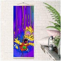 Картина по номерам 35х88 панно Барт Симпсон (19 цветов) HRP0050 Molly