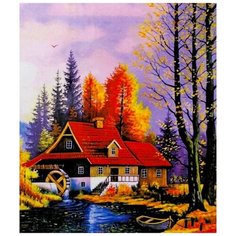 Алмазная мозаика 3D 40*50 см осень Нет бренда