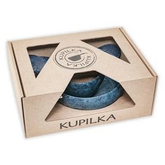 Набор детской посуды Kupilka Junior (миска 33, чашка-кукса 12, ложка-вилка 165), цвет: синий