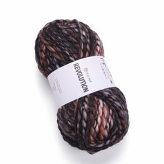Пряжа YARNART Revolution, YarnArt, коричневый принт - 1620, 20% шерсть, 80% акрил, 3 мотка, 150 г, 75 м.
