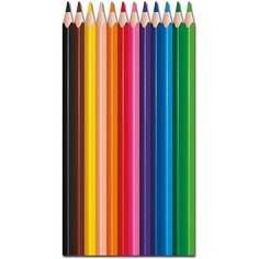 Карандаши цветные 12 цветов Maped ColorPeps Strong (L=208мм, D=8.6мм, 3гр, пластик) картон, европодвес (862712), 12 уп.