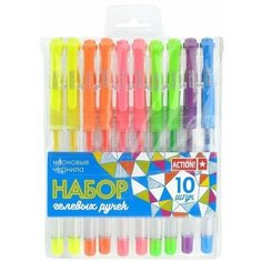 Набор разноцветных гелевых ручек AGP219/9/10 Action!