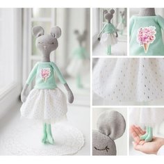 Набор для шитья. Мягкая игрушка «Сонная мышка Милли», 35 см Арт Узор