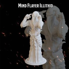 Иллитид Свежеватель разума 53,2мм фигурки/миниатюры (ДнД, DnD, D&D, Dungeons & Dragons, Pathfinder, Подземелья и Драконы, Wargames) Лавка Приключенца
