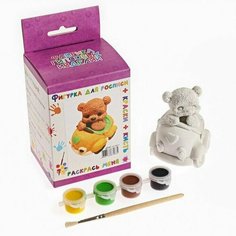 Набор для раскраски Мишка на машине 11х8х7см Китай