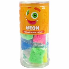 Легкий пластилин, ТМ Crazy Clay, набор "Neon" mini, в к 13x6x6 см