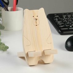 Подставка под телефон "Мишка", 8,5 х 15,3см Нет бренда