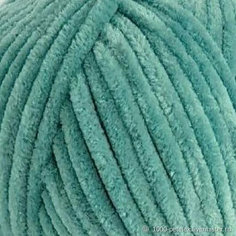 Пряжа плюшевая Himalaya Bursa Chenille 100 гр/120 м, 100 % Полиэстер, цвет: (54) Ярко-зеленый 1 моток