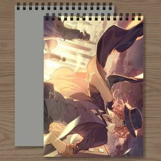 Скетчбук аниме Проза Бродячих Псов Накахара Чуя / Альбом для рисования на кольцах Тоторо Шоп