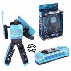 Робот трансформирующийся в локомотив, в ассортименте, в коробке КНР