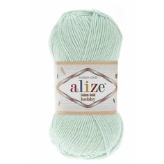 Пряжа Alize Cotton gold hobby (Ализе Коттон голд хобби) 3 шт 522 мята 55% хлопок, 45% акрил 165 м, 50г