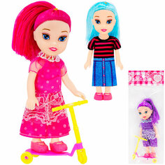 Кукла 201YS с самокатом в пак. Китайская игрушка1