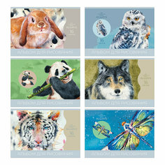 Альбом для рисования 16л, А5, на скрепке BG "Мир вокруг", 36 штук, 350578 БиДжи