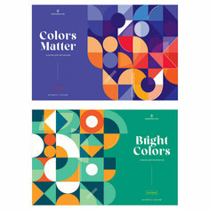 Альбом для рисования 40л, А4, на скрепке Greenwich Line "Bright colors", 120г/м2, комплект (2шт), 356289