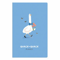 Планер недатированный, 32л, 135*210мм, на скобе MESHU "Quack-Quack", матовая ламинация, выборочный лак, 357799