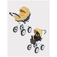Коляска SIENA Classic (BartPlast) 10 серый-желтый РАНТ