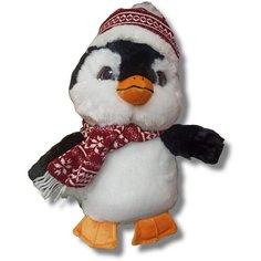 Мягкая игрушка Пингвиненок в шапочке и шарфике 30 см китай