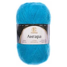 Пряжа Камтекс Ангара, 15 % шерсть, 35 % мохер, 50 % акрил, 100 г, 250 м, 1 шт., 024 бирюза