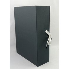 Папка архивная короб бумвинил 9см с завязками N6 серая (21512) Нет бренда