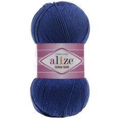Пряжа Alize Cotton Gold (Коттон Голд) - 1 шт Цвет: 389 синий 55% хлопок, 45% акрил 100г 330м