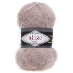 Пряжа Alize Mohair Classic New (Мохер Классик Нью) - 1 шт Цвет: 541 норка 25% мохер, 24% шерсть, 51% акрил 100г 200м