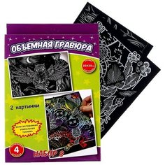 Гравюра объёмная «Обезьянки+сова» Ракета