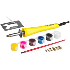 STAYER MAXTerm 30Вт, 2в1 в наборе: 7 насадок + краски, Прибор для выжигания и пайки (45220)