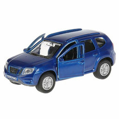 Машина металл Nissan Terrano синий 12см, инерционная Технопарк