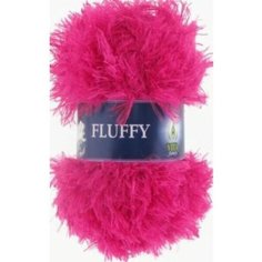 Пряжа Vita fancy Fluffy травка цикламен (5460), 100%полиэстер, 80м, 100г, 5шт