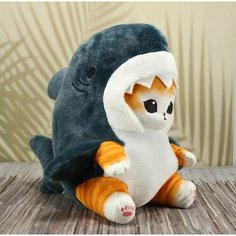 Мягкая игрушка Кот в костюме акулы 35 см Toys Shop
