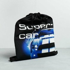 Мешок для обуви Super Car, два вида ручек, 41х31 см Нет бренда