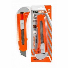 Нож 25 mm aкула-light, PE корпус, блистер, Novocraft (12/144) Нет бренда