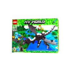 Конструктор Minecraft ZM 618 - Битва Стив с Драконом Края Gulliver