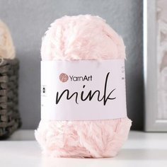 Пряжа "Mink" 100% полиамид 75м/50гр (347 св. розовый) Yarn Art