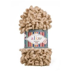 Пряжа Alize Puffy Fine, 100 г, 14.5 м, 1 шт., 415 песочный