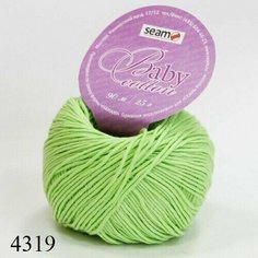 Пряжа Seam Baby Cotton Сеам Бэби коттон, 5 мотков, 100% хлопок, 25 г, 90 м.