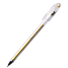 Ручка гелевая Crown золото, металлик, 0,7 мм