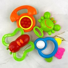Набор Погремушка, 4шт, 19х18см Jile Toys