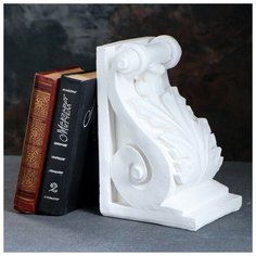 Подставка для книг "Абстракция", белый 25см Нет бренда