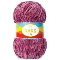 Пряжа Nako Lily пылная роза (2970), 100%полиэстер, 180м, 100г, 3шт
