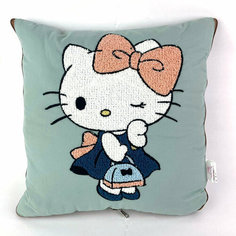Подушка-одеяло, Hello Kitty Хеллоу Китти (Плед 40*40 / Открытый 105*145) GPS