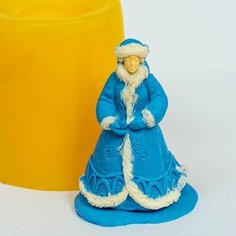 Силиконовая форма для мыла Снегурочка 3D, молды для свечей, гипса 1шт 8*4,5*4,5 см Нет бренда