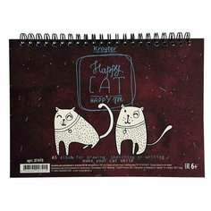 Альбом для рис. и эскизов Kroyter А5 40л белый блок160гр, спир, тв. подл7415